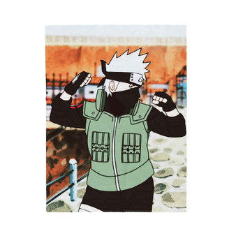 Kakashi Hatake Naruto Shippuden Cartoon Custom Velveteen Plush Polyester Blanket Bedroom Family