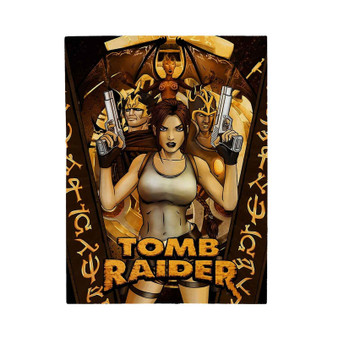 Lara Croft Tomb Raider Art Custom Velveteen Plush Polyester Blanket Bedroom Family