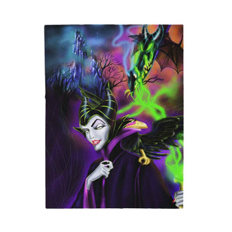Maleficent Art Custom Velveteen Plush Polyester Blanket Bedroom Family