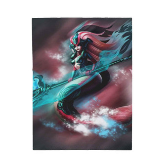 Nami League of Legends Custom Velveteen Plush Polyester Blanket Bedroom Family