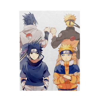 Naruto Shippude Sasuke and Uzumaki Custom Velveteen Plush Polyester Blanket Bedroom Family