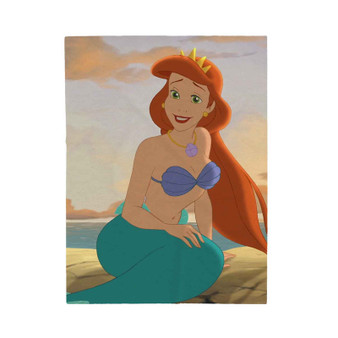 Princess Ariel The Little Mermaid Custom Velveteen Plush Polyester Blanket Bedroom Family
