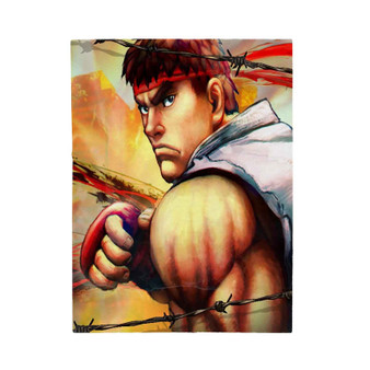 Ryu Ultra Super Street Fighter IV Custom Velveteen Plush Polyester Blanket Bedroom Family