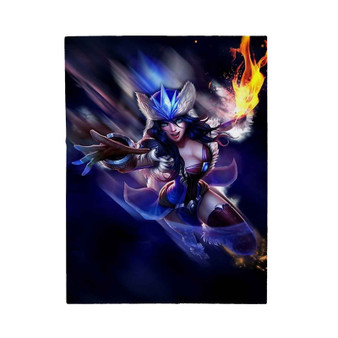 Sivir League of Legends Custom Velveteen Plush Polyester Blanket Bedroom Family