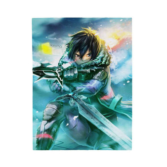 Sword Art Online Kirito Custom Velveteen Plush Polyester Blanket Bedroom Family