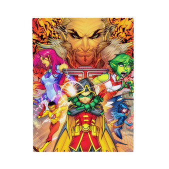 Teen Titans Product Custom Velveteen Plush Polyester Blanket Bedroom Family