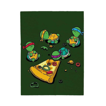 Teenage Mutant Ninja Turtles Pizza Time Custom Velveteen Plush Polyester Blanket Bedroom Family