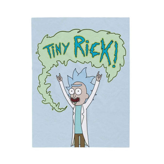 Tiny Rick and Morty Custom Velveteen Plush Polyester Blanket Bedroom Family