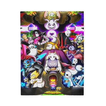 Undertale All Characters Custom Velveteen Plush Polyester Blanket Bedroom Family