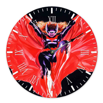 Batwoman DC Comics Custom Wall Clock Round Non-ticking Wooden