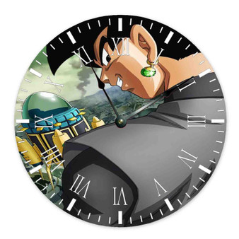 Black Goku Dragon Ball Super Custom Wall Clock Round Non-ticking Wooden