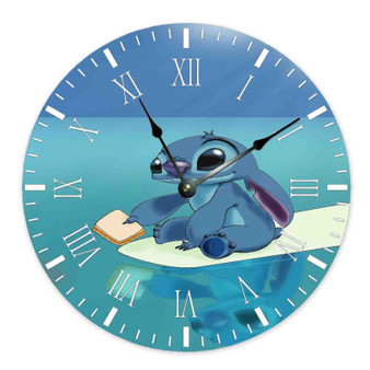 Disney Stitch Arts Custom Wall Clock Round Non-ticking Wooden