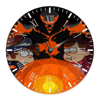 Gravity Falls The Slenderman Custom Wall Clock Round Non-ticking Wooden