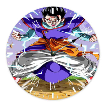 Mystic Gohan Dragon Ball Z Custom Wall Clock Round Non-ticking Wooden