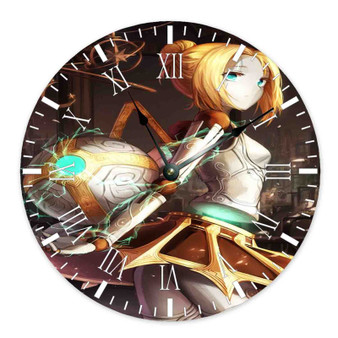 Orianna League of Legends Custom Wall Clock Round Non-ticking Wooden