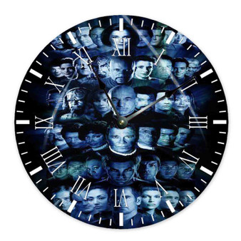 Star Trek The Next Generation Product Custom Wall Clock Round Non-ticking Wooden