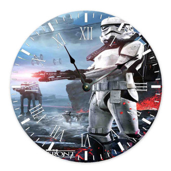 Star Wars Battlefront Arts Custom Wall Clock Round Non-ticking Wooden