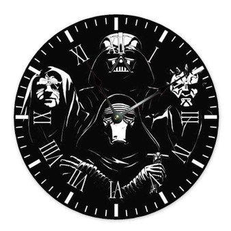 Star Wars Bohemian Rhapsody Custom Wall Clock Round Non-ticking Wooden
