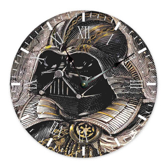 Star Wars Shakespeare Darth Vader Custom Wall Clock Round Non-ticking Wooden