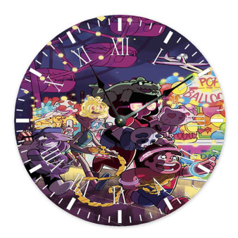 Steven Universe and Friends Custom Wall Clock Round Non-ticking Wooden