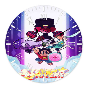 Steven Universe Product Custom Wall Clock Round Non-ticking Wooden