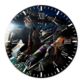 Teenage Mutant Ninja Turtles Out Of The Shadows Custom Wall Clock Round Non-ticking Wooden