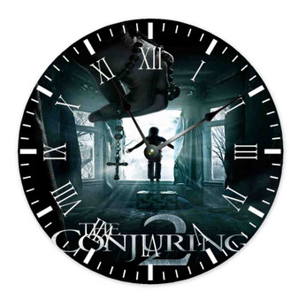 The Conjuring 2 Custom Wall Clock Round Non-ticking Wooden