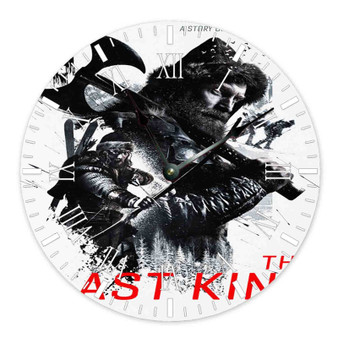 The Last King Movie Poster Custom Wall Clock Round Non-ticking Wooden