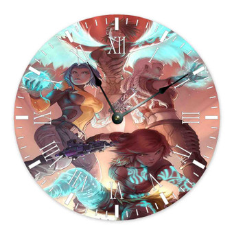 The Sirens of Borderlands Custom Wall Clock Round Non-ticking Wooden