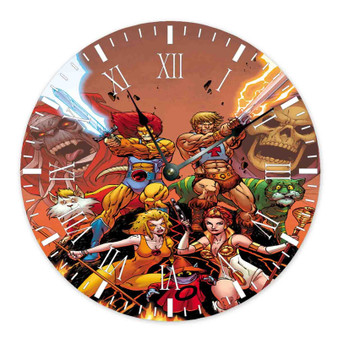 Thundercats Custom Wall Clock Round Non-ticking Wooden