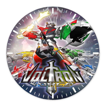 Voltron Force Custom Wall Clock Round Non-ticking Wooden