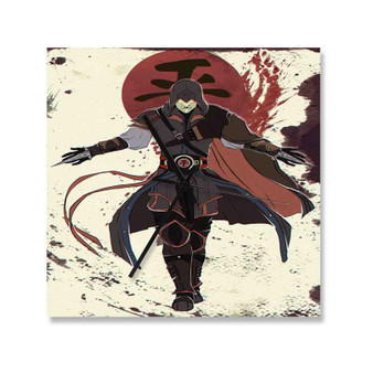 Assassin s Creed Avatar The Legend Of Korra Custom Wall Clock Square Wooden Silent Scaleless Black Pointers