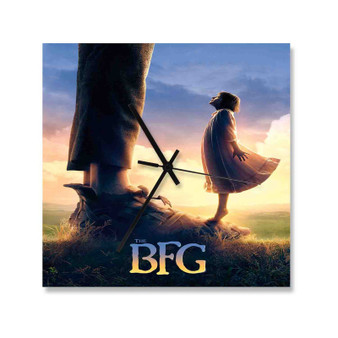 Disney The BFG Custom Wall Clock Square Wooden Silent Scaleless Black Pointers