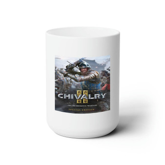 Chivalry 2 White Ceramic Mug 15oz With BPA Free