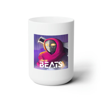 City of Beats White Ceramic Mug 15oz With BPA Free