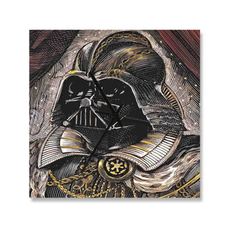 Star Wars Shakespeare Darth Vader Custom Wall Clock Square Wooden Silent Scaleless Black Pointers