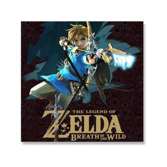 The Legend of Zelda Breath of the Wild Product Custom Wall Clock Square Wooden Silent Scaleless Black Pointers