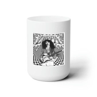 Frank Zappa Art White Ceramic Mug 15oz With BPA Free