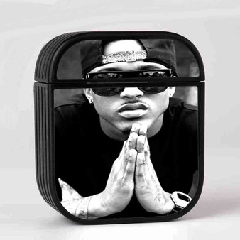 August Alsina With Glasses Custom AirPods Case Cover Sublimation Hard Durable Plastic Glossy