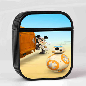 BB8 and Minnie Mouse Star Wars The Force Awakens New Custom AirPods Case Cover Sublimation Hard Durable Plastic Glossy