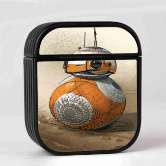 BB8 Droid Star Wars The Force Awakens New Custom AirPods Case Cover Sublimation Hard Durable Plastic Glossy