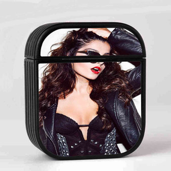 Bebe Rexha Glasses Custom AirPods Case Cover Sublimation Hard Durable Plastic Glossy