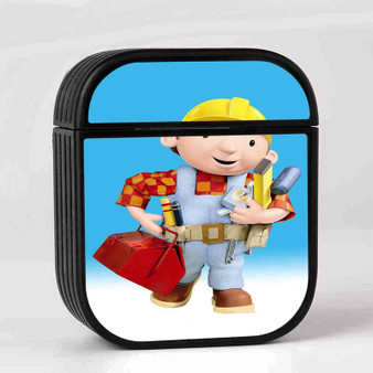 Bob the Builder With Tools Custom AirPods Case Cover Sublimation Hard Durable Plastic Glossy