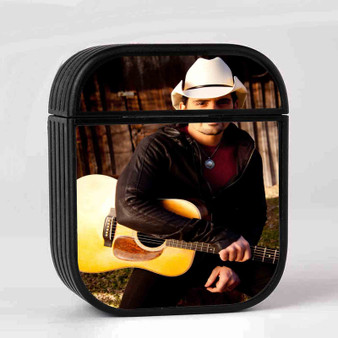 Brad Paisley With Guitar Custom AirPods Case Cover Sublimation Hard Durable Plastic Glossy