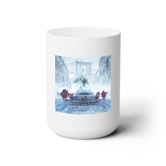 Ghostbusters Frozen Empire White Ceramic Mug 15oz With BPA Free