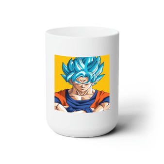 Goku Dragon Ball White Ceramic Mug 15oz With BPA Free
