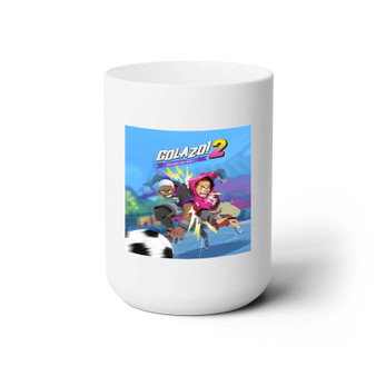 Golazo 2 White Ceramic Mug 15oz With BPA Free