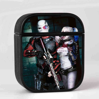 Deadshot And Harley Quinn from Suicide Squad Custom AirPods Case Cover Sublimation Hard Durable Plastic Glossy