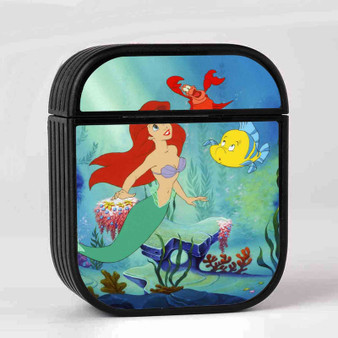 Disney Ariel The Little Mermaid and Friends Custom AirPods Case Cover Sublimation Hard Durable Plastic Glossy