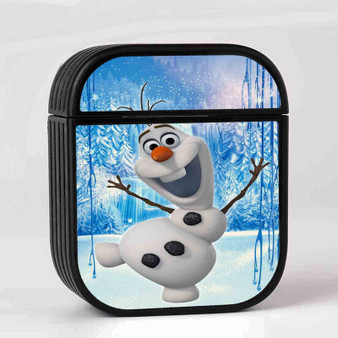 Disney Olaf Custom AirPods Case Cover Sublimation Hard Durable Plastic Glossy